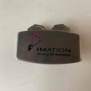 Imation Money Clip 2 Golf Ball Marker Coins Pocket EUC